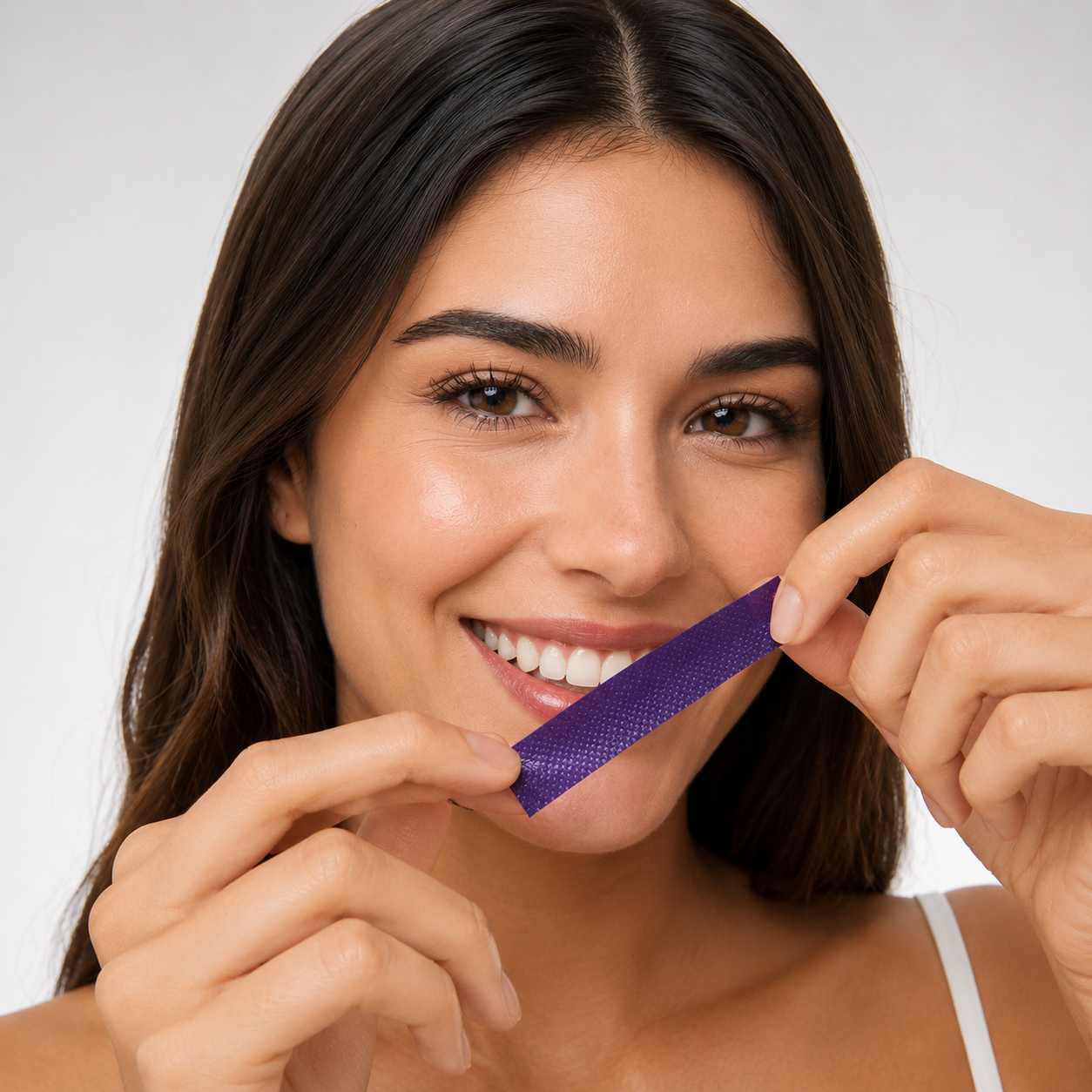 Purple Teeth Whitening Strips | Peroxide-Free PAP Whitening Strips for Whiter Teeth