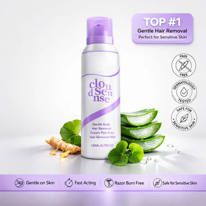 Painless Hair Removal Spray for Smooth Skin | No Razor Bumps Body Hair Removal Cream