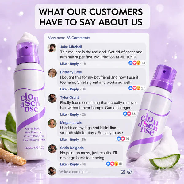 Hair Removal Cream for Women & Men | Painless Hair Removal Mousse for Sensitive Skin