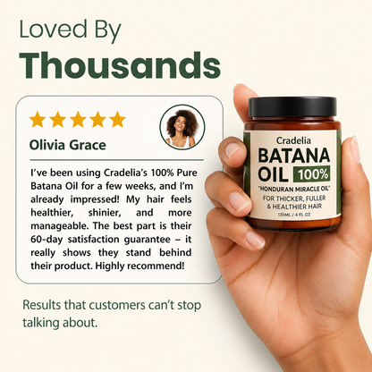 Batana Oil for Hair Growth | 100% Pure Honduran Hair Growth Oil for Thinning Hair & Fuller Hair