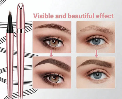 Long Lasting Waterproof Micro Fork Brow Pen