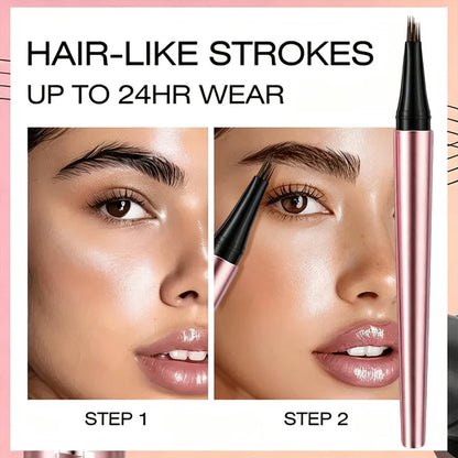 Long Lasting Waterproof Micro Fork Brow Pen