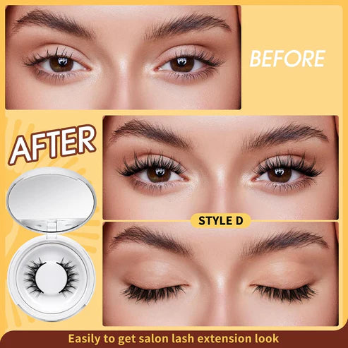 🤩Reusable Premium Self-Adhesive Eyelashes | Easy, Quick, Safe!
