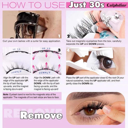 🤩Reusable Premium Self-Adhesive Eyelashes | Easy, Quick, Safe!