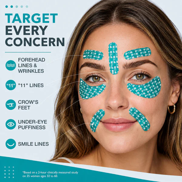 Peptide Eye Tape for Under Eye Wrinkles, Crow’s Feet & Smile Lines