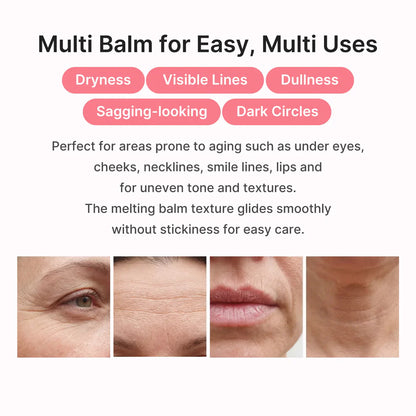 Under Eye Balm Stick for Fine Lines & Wrinkles | Korean Collagen PDRN Volume Balm