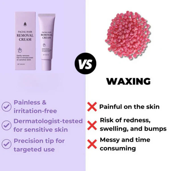 Facial Depilatory Cream for Women | Gentle Face Hair Removal Cream