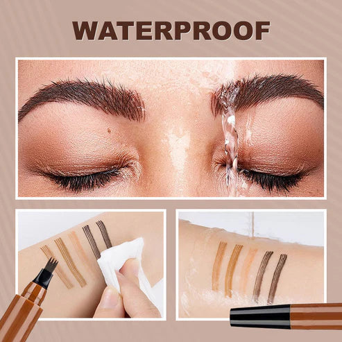 Waterproof Four-tip Beard and Eyebrow Pen