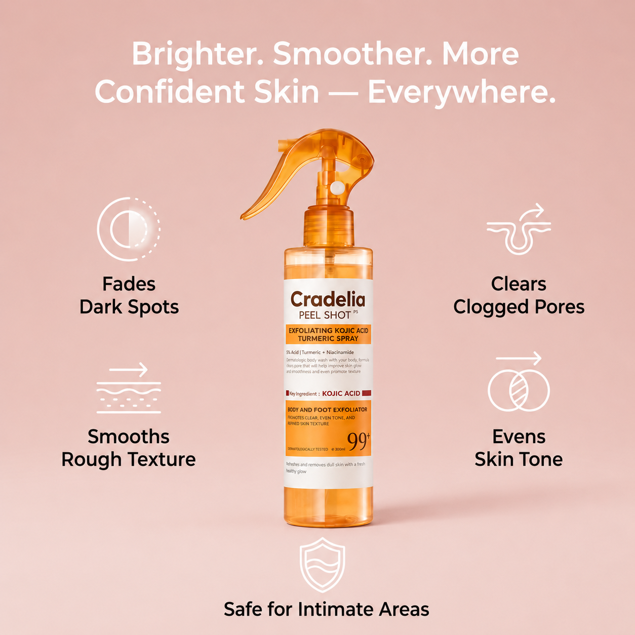 Cradelia Brightening Body Peel Spray