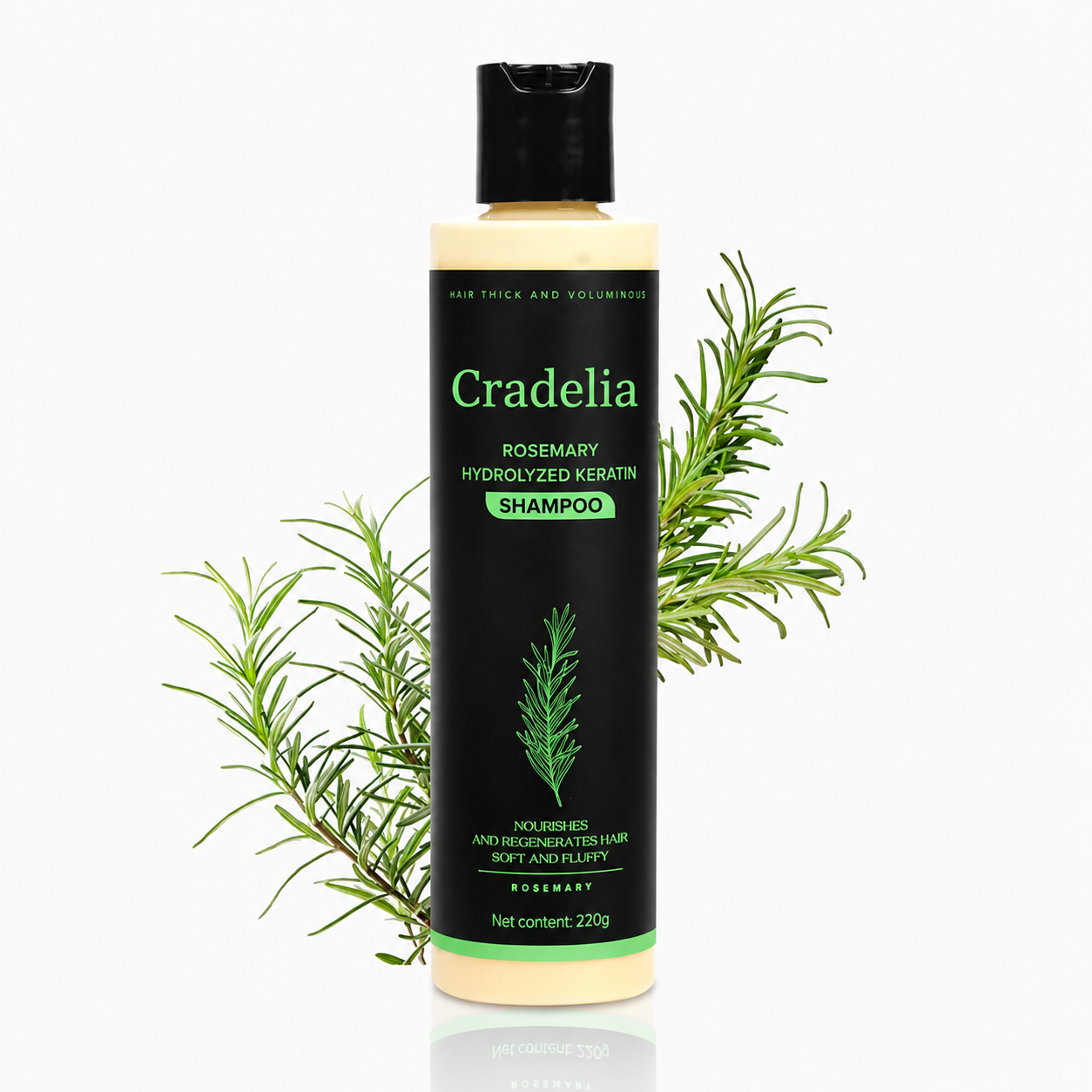 Rosemary Shampoo for Hair Growth – Rosemary Oil Thickening Shampoo for Thinning Hair, Hair Loss, Shedding & Stronger Fuller Hair
