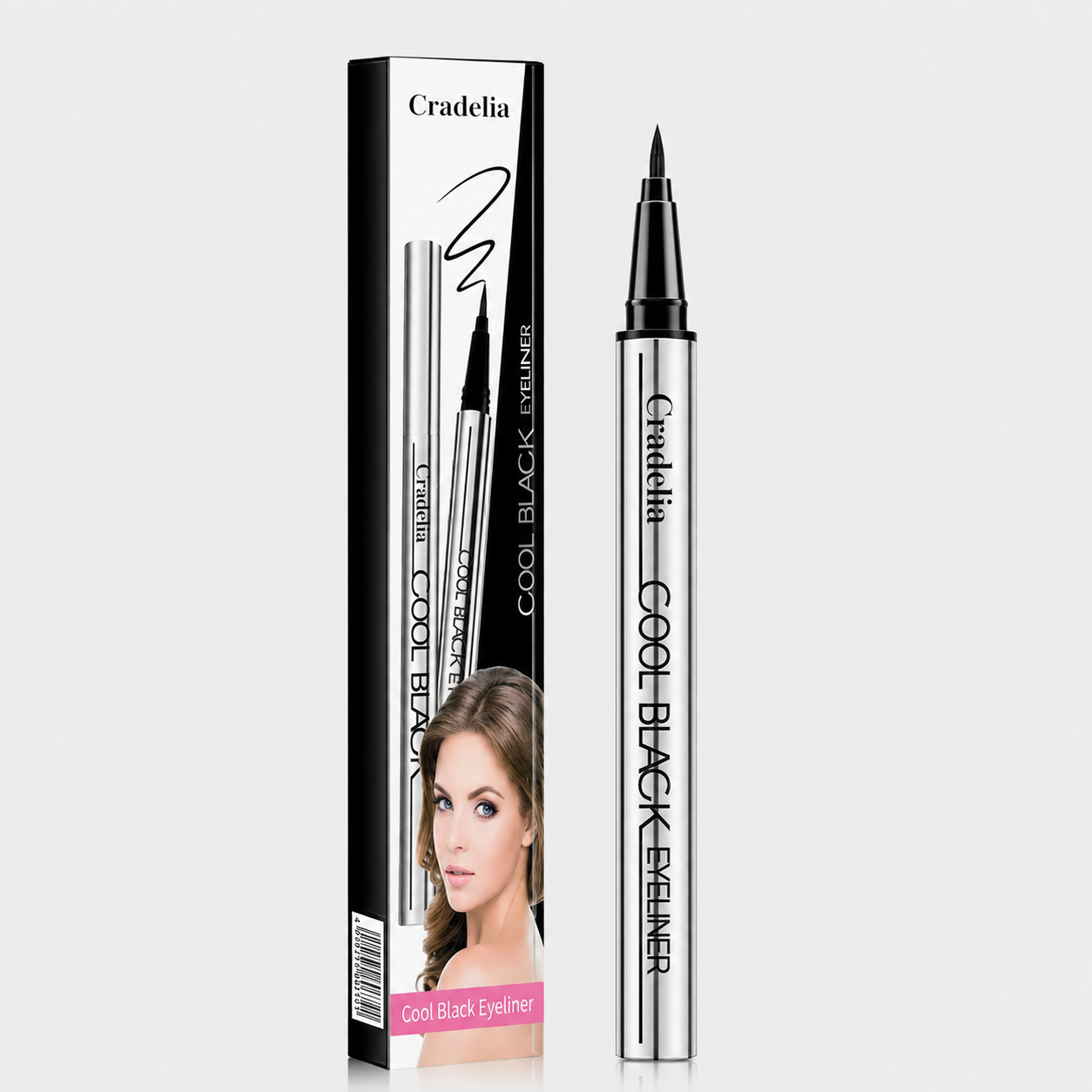 Waterproof Liquid Eyeliner | Black/Brown, 24H Long-Lasting One-Stroke Wing Liner