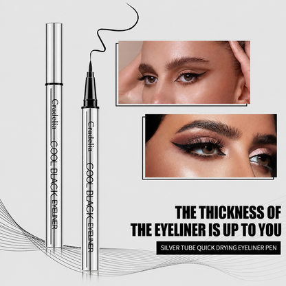 Waterproof Liquid Eyeliner | Black/Brown, 24H Long-Lasting One-Stroke Wing Liner