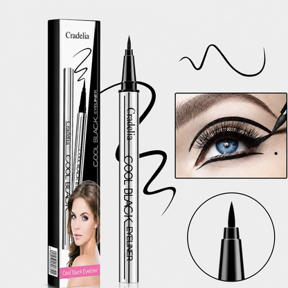 Waterproof Liquid Eyeliner | Black/Brown, 24H Long-Lasting One-Stroke Wing Liner