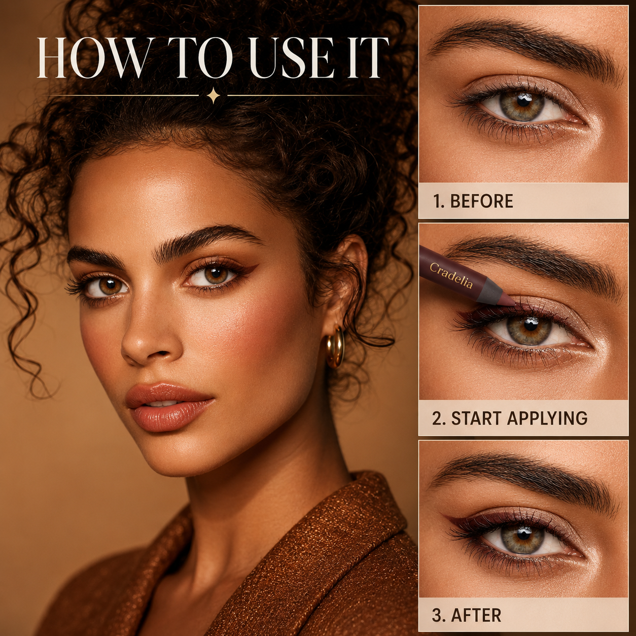 24H Waterproof Smudge-Proof Eyeliner Pencil