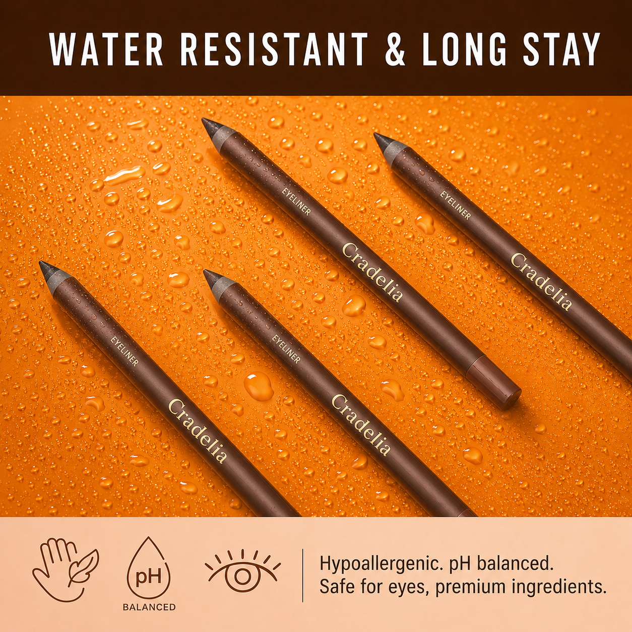 24H Waterproof Smudge-Proof Eyeliner Pencil
