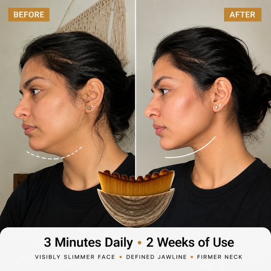 Face Slimming & Jawline Sculpting Massager for Puffy Face, Jowls & Neck Tightening